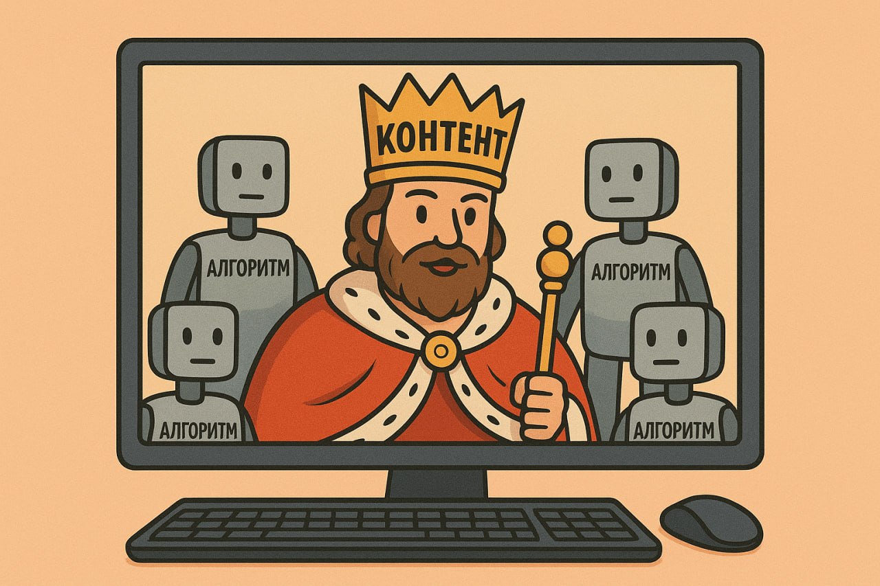 Алгоритмы не спасут. Контент — всё ещё король👑 (но уже другой)

Много лет подряд нам говорили: главное — попасть в алгоритмы

Публикуй в нужное время, подбирай ключевые слова, используй нужные хэштеги — и охваты сами придут

Но в 2025 всё стало иначе. Алгоритмы теперь подстраиваются под поведение конкретного пользователя, а не под “универсальные” правила.И выигрывают те, кто создает контент, который цепляет внимание на уровне эмоций

То есть не просто красивые баннеры и офферы, а истории, в которых человек узнает себя. Люди хотят не “купить”, а почувствовать, что их понимают

Было (раньше):

🍕 “Закажи прямо сейчас! Скидка 20% только сегодня!”

Стало (сейчас):

😾 : “После работы сил готовить вообще нет.”

🐱 : “Мы это чувствуем. Просто выбери блюдо, а остальное — мы сделаем за тебя. Ужин — не стресс, а забота о себе”

Поэтому бренды перестают кричать “купи”, и начинают говорить “вот, как ты можешь решить свою задачу — просто, понятно, по-человечески”

Digital становится меньше про “рекламу” и больше про диалог. И чем раньше бизнес это осознает, тем выше шанс остаться в поле зрения клиента 🖤