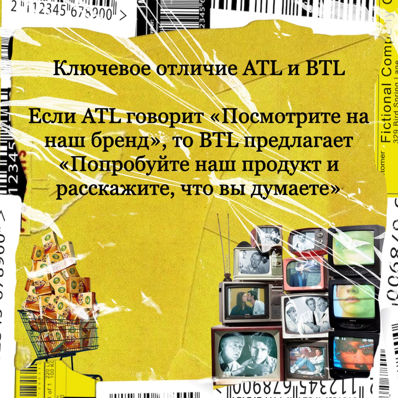 Что такое ATL и BTL? 

Говоря о стратегиях продвижения, часто используют термины ATL и BTL.
Как появилась каждая из стратегий, в чем между ними разница и каково преимущество каждого? 

В этом посте &mdash; краткая история терминов и их базовое определение

 Подробности &mdash; в карточках ✨